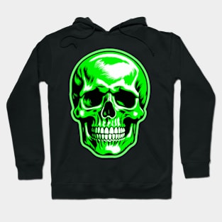 CreepyCool Green Skull Hoodie